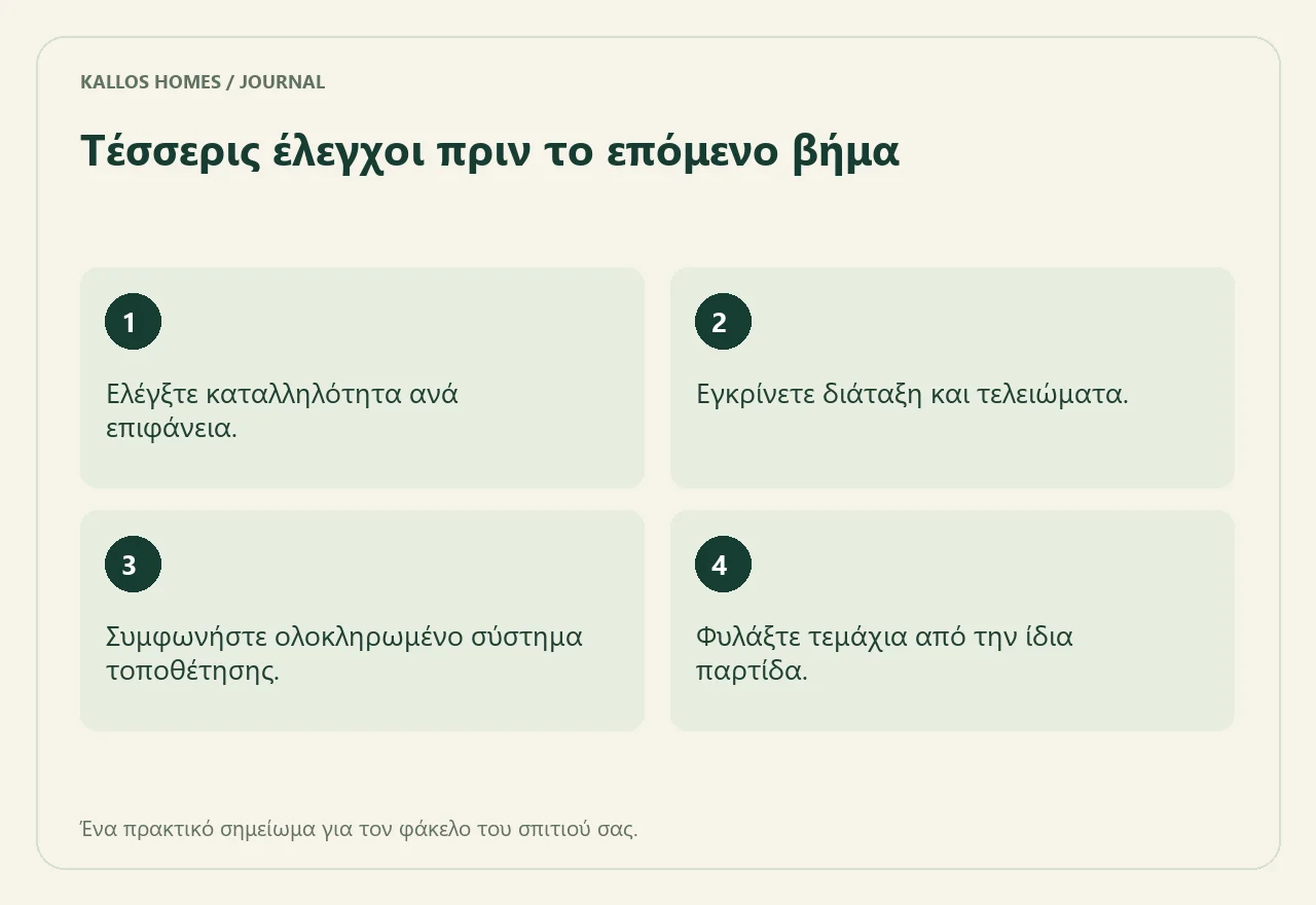 Οπτική σύνοψη των τεσσάρων σημείων του παραπάνω καταλόγου.