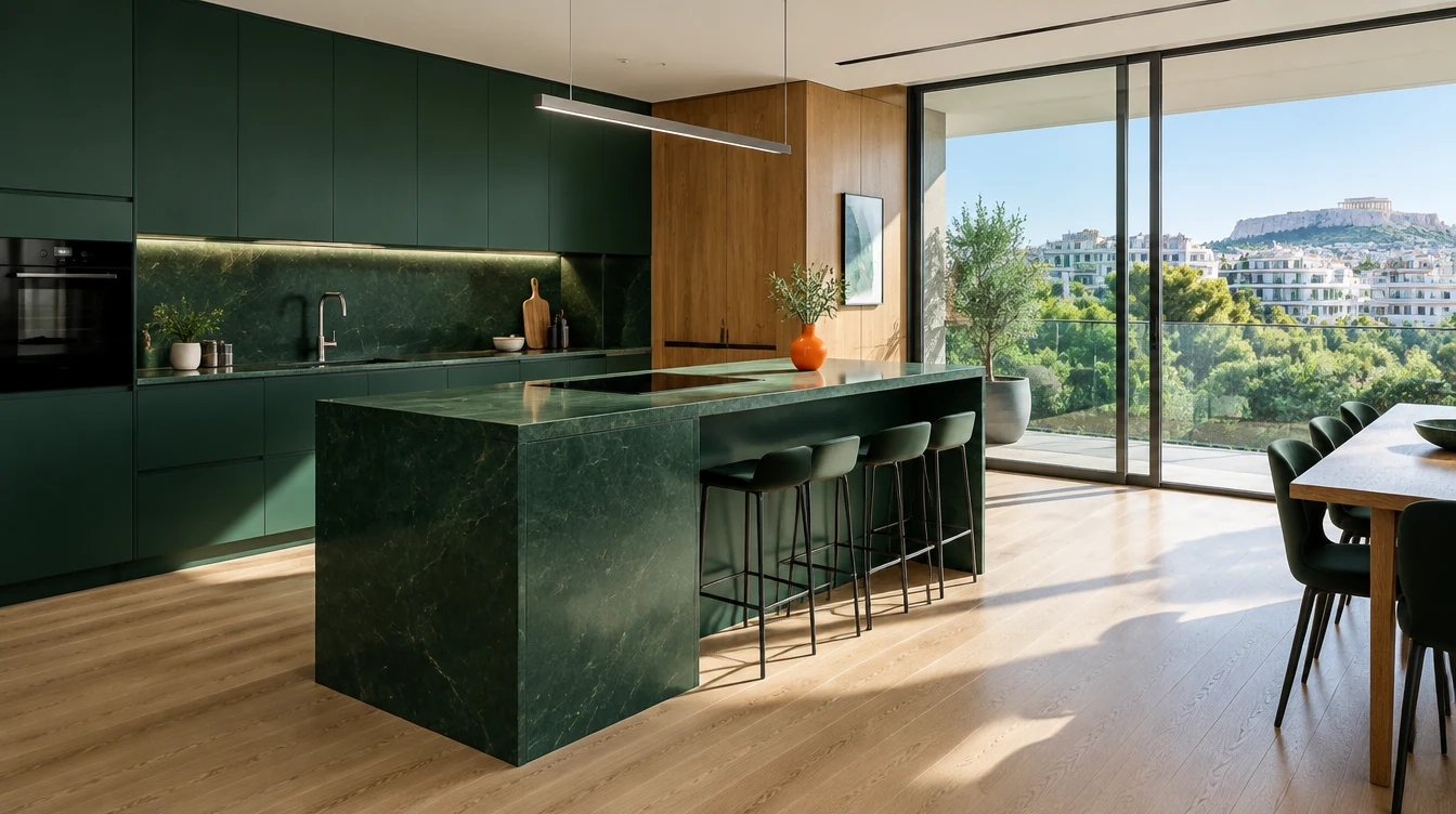Emerald kitchen design inspiration