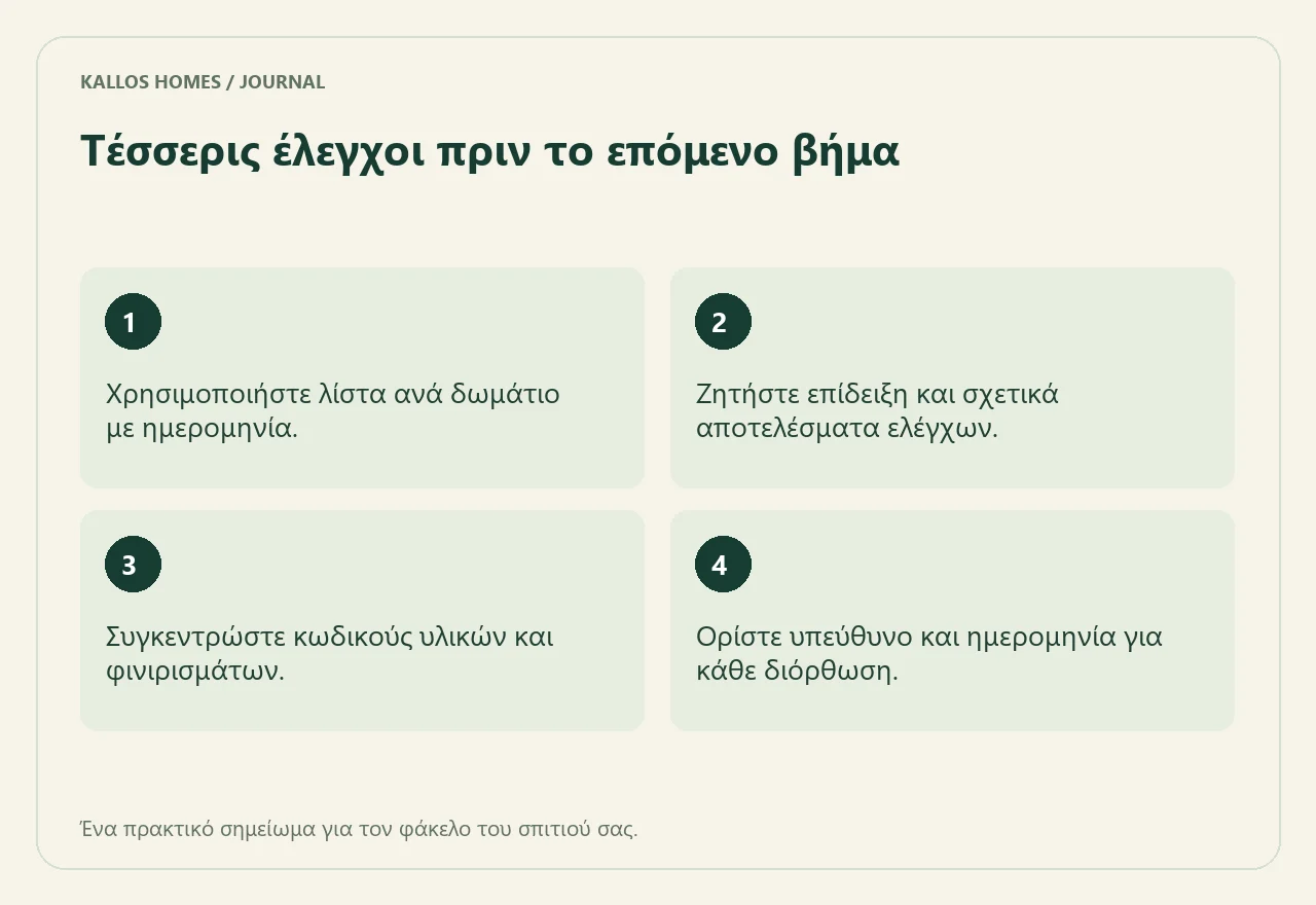 Οπτική σύνοψη των τεσσάρων σημείων του παραπάνω καταλόγου.