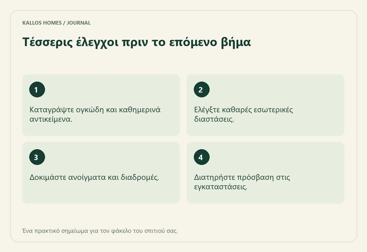 Οπτική σύνοψη των τεσσάρων σημείων του παραπάνω καταλόγου.
